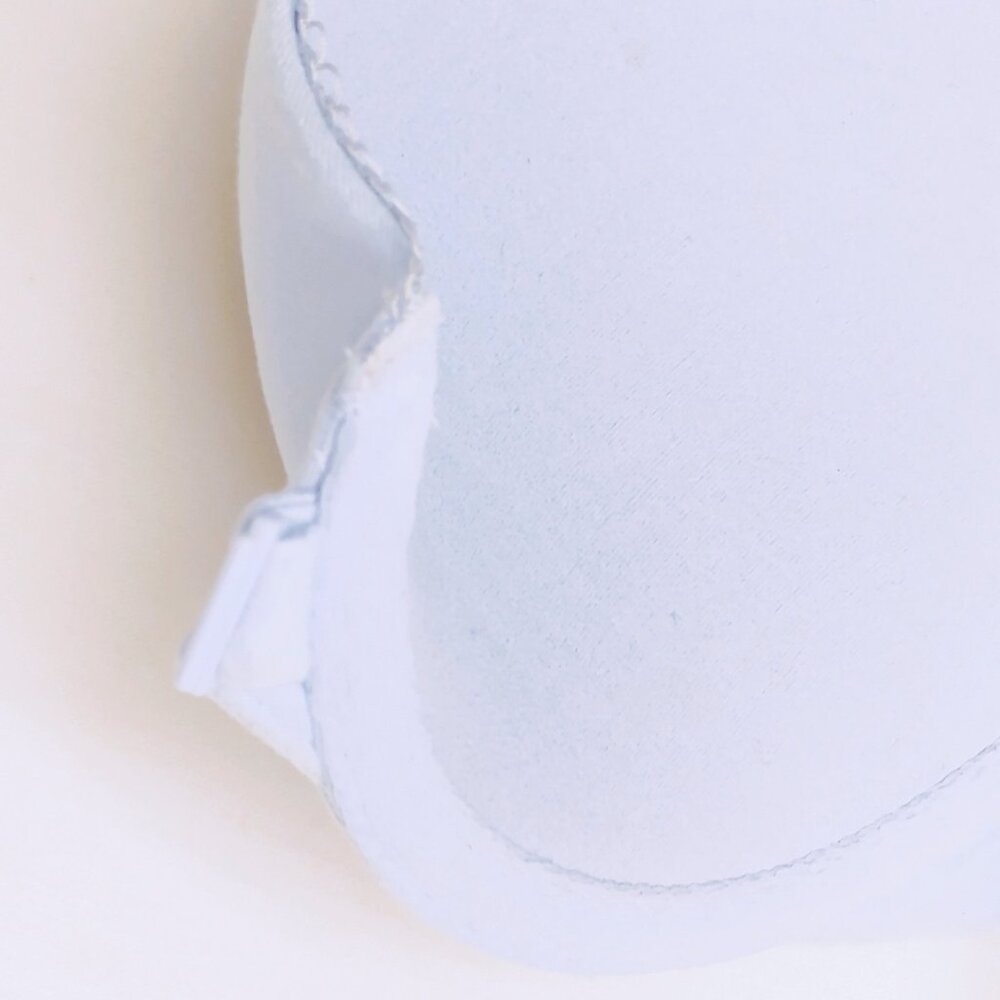 Victoria's Secret Bra Push Up Padded Comfy Front Close Lace Racer Gray Blue 32C - Picture 9 of 16